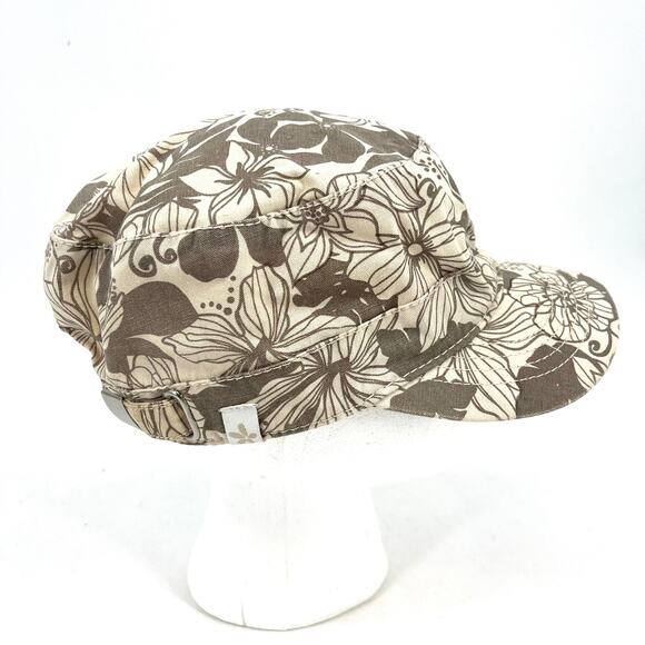 Koolaburra Flower Camo Women's Cotton Brown and Cream Cap 57cm/one size - Picture 3 of 6